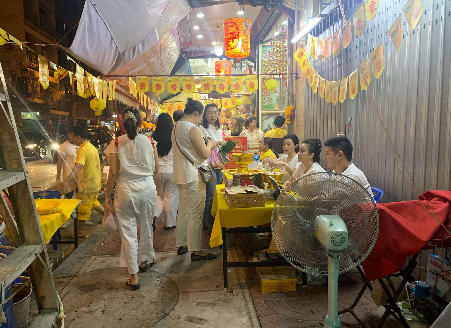 Night market scene