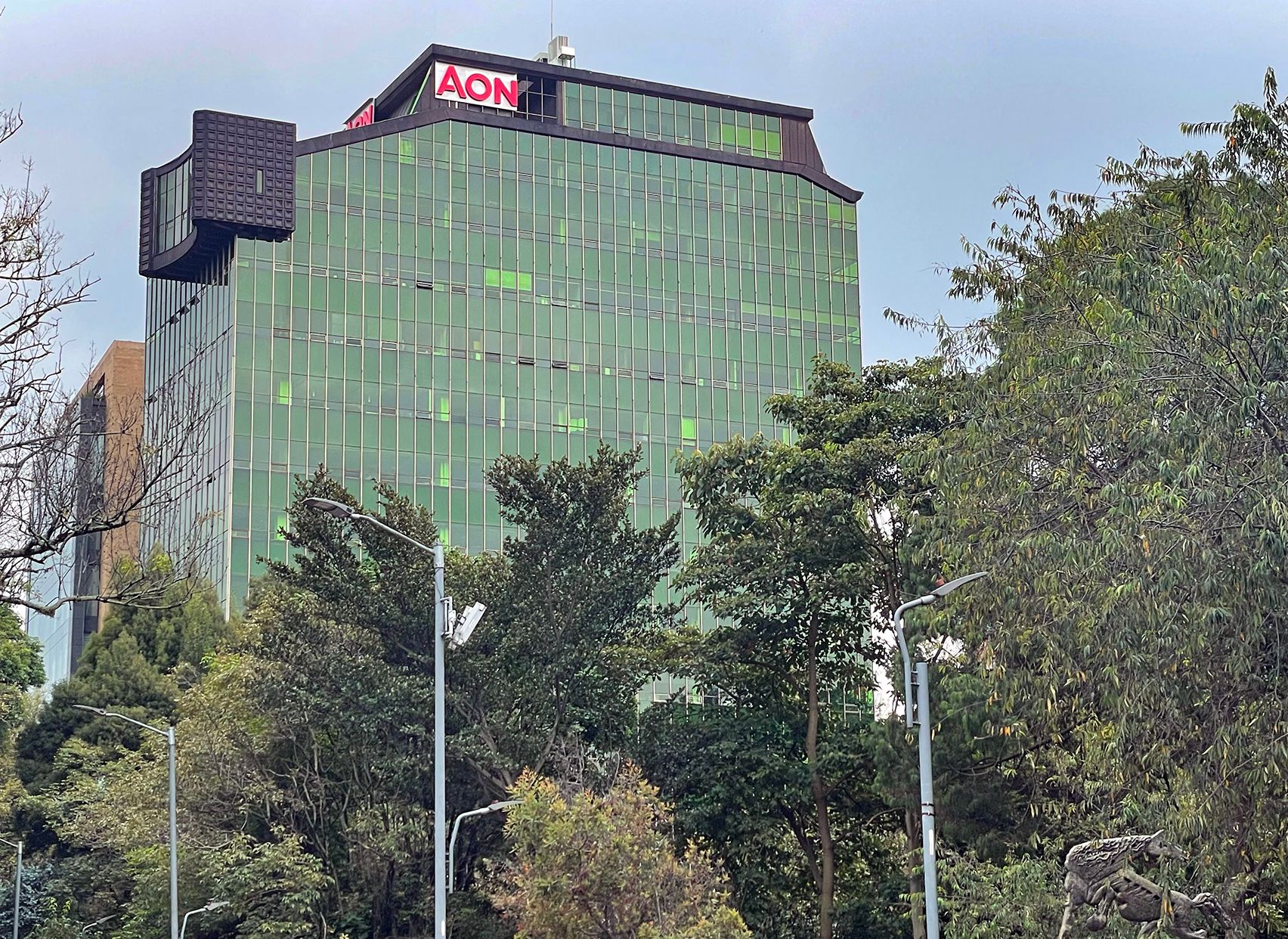 Weird modern telecom building