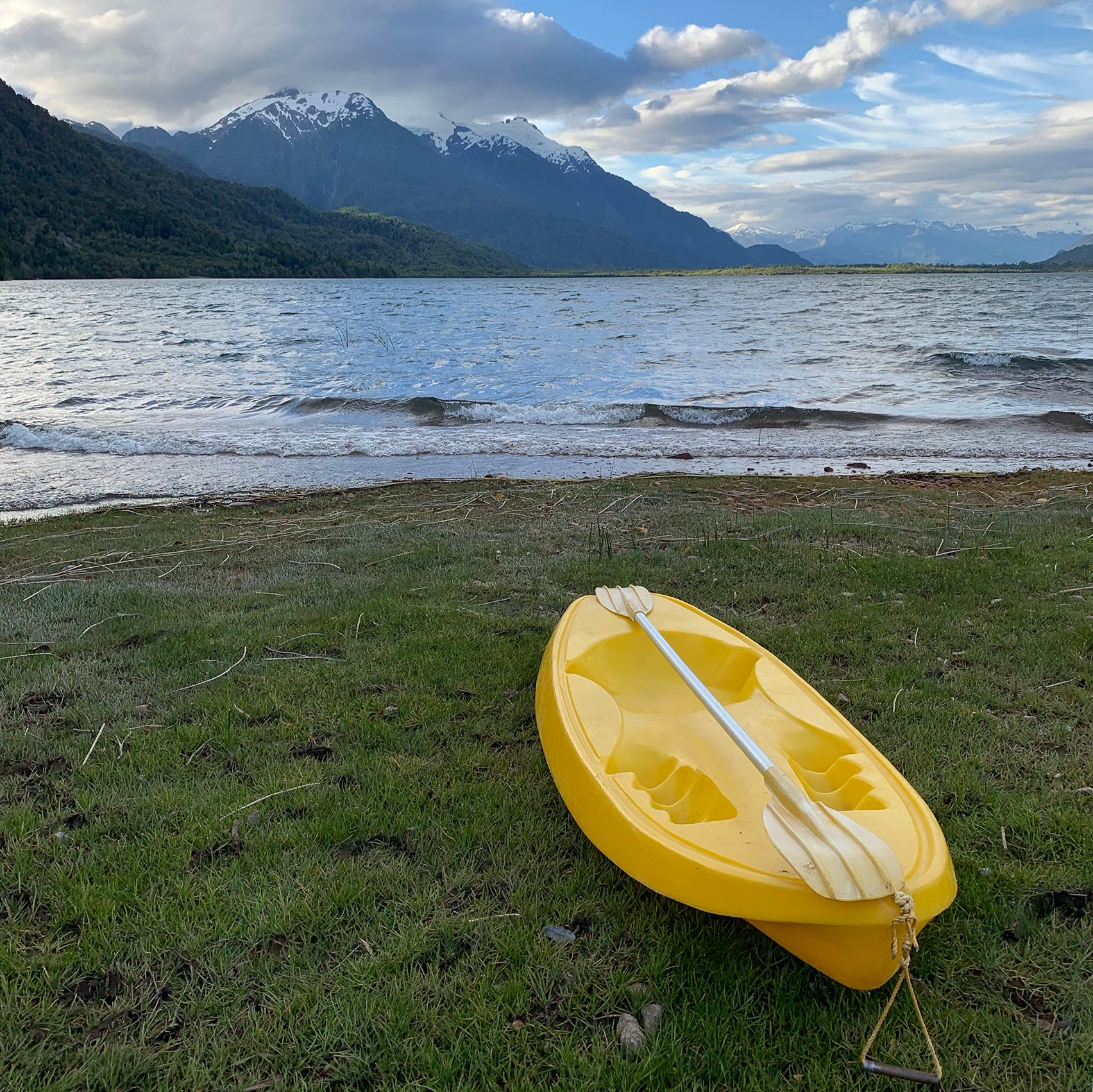 Kayak by lake