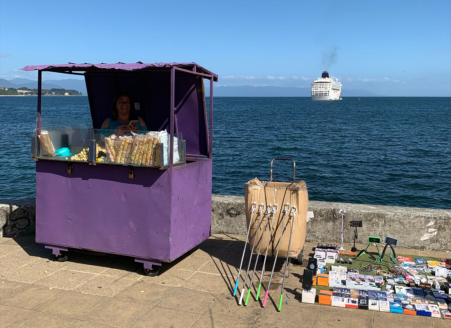 Puerto Montt waterfront vendor