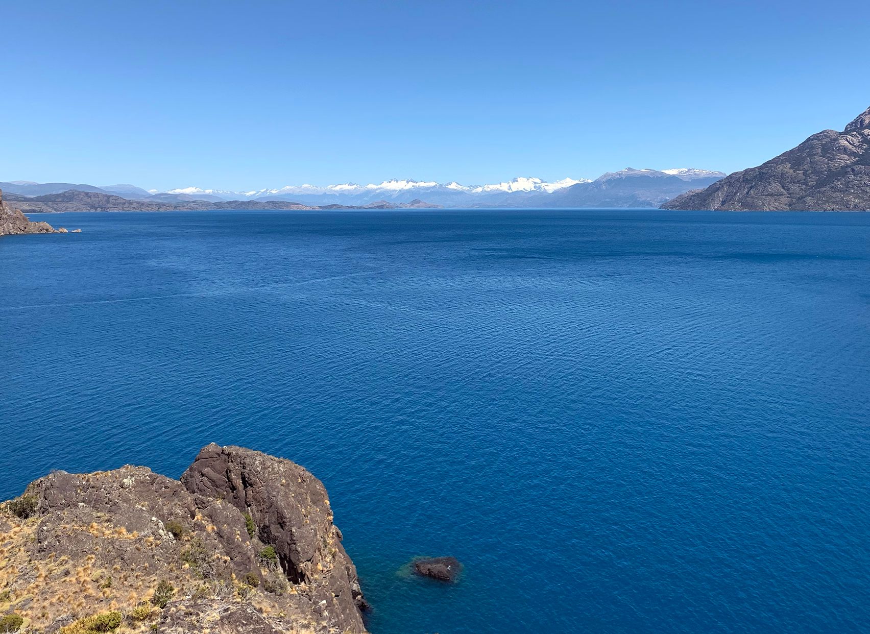 Lake with mountain reflections