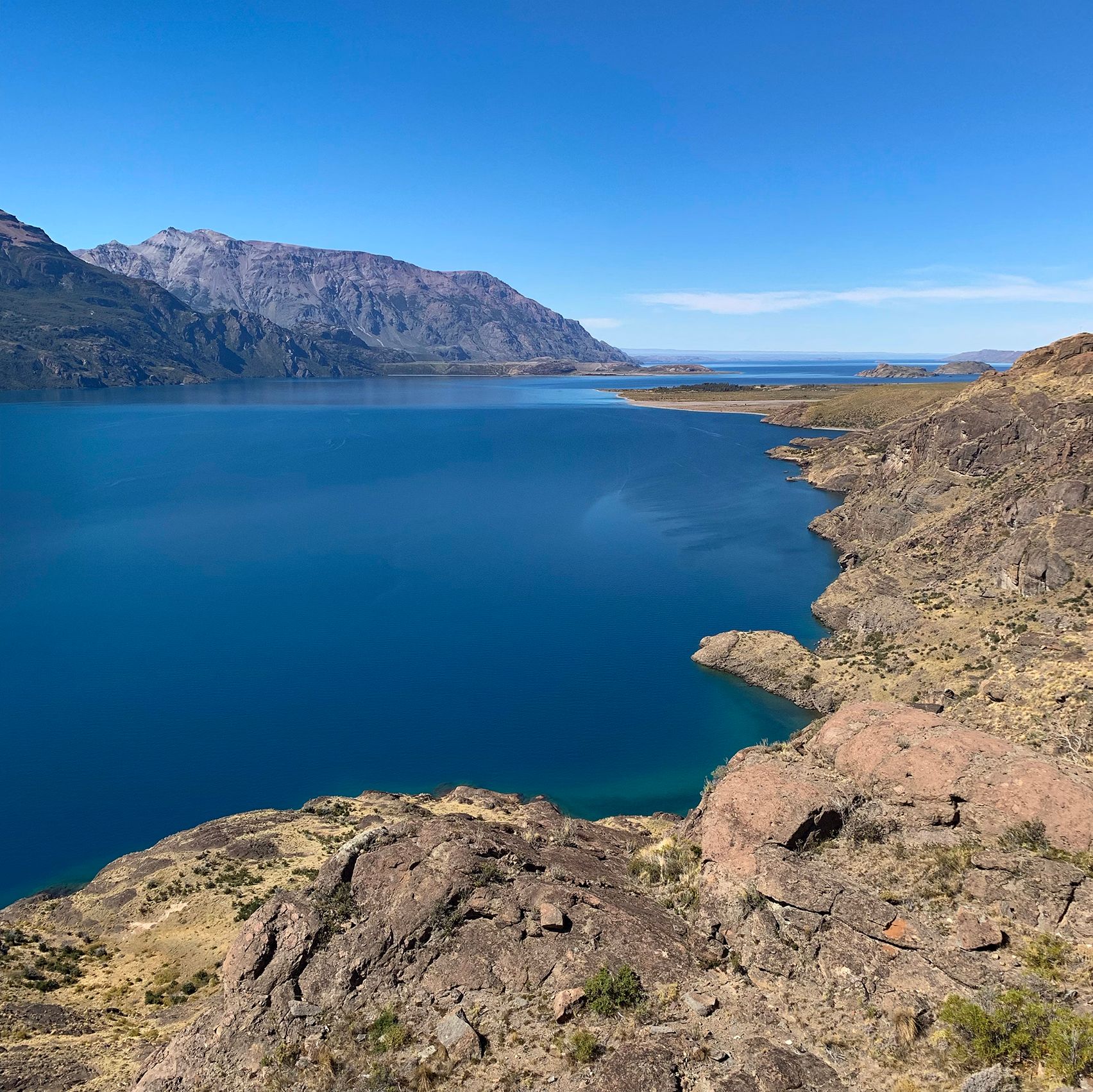Lake with mountain reflections