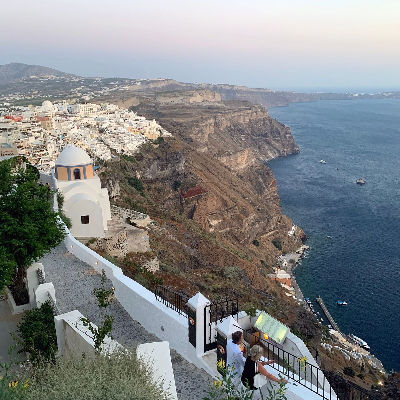 Santorini cliff-side
