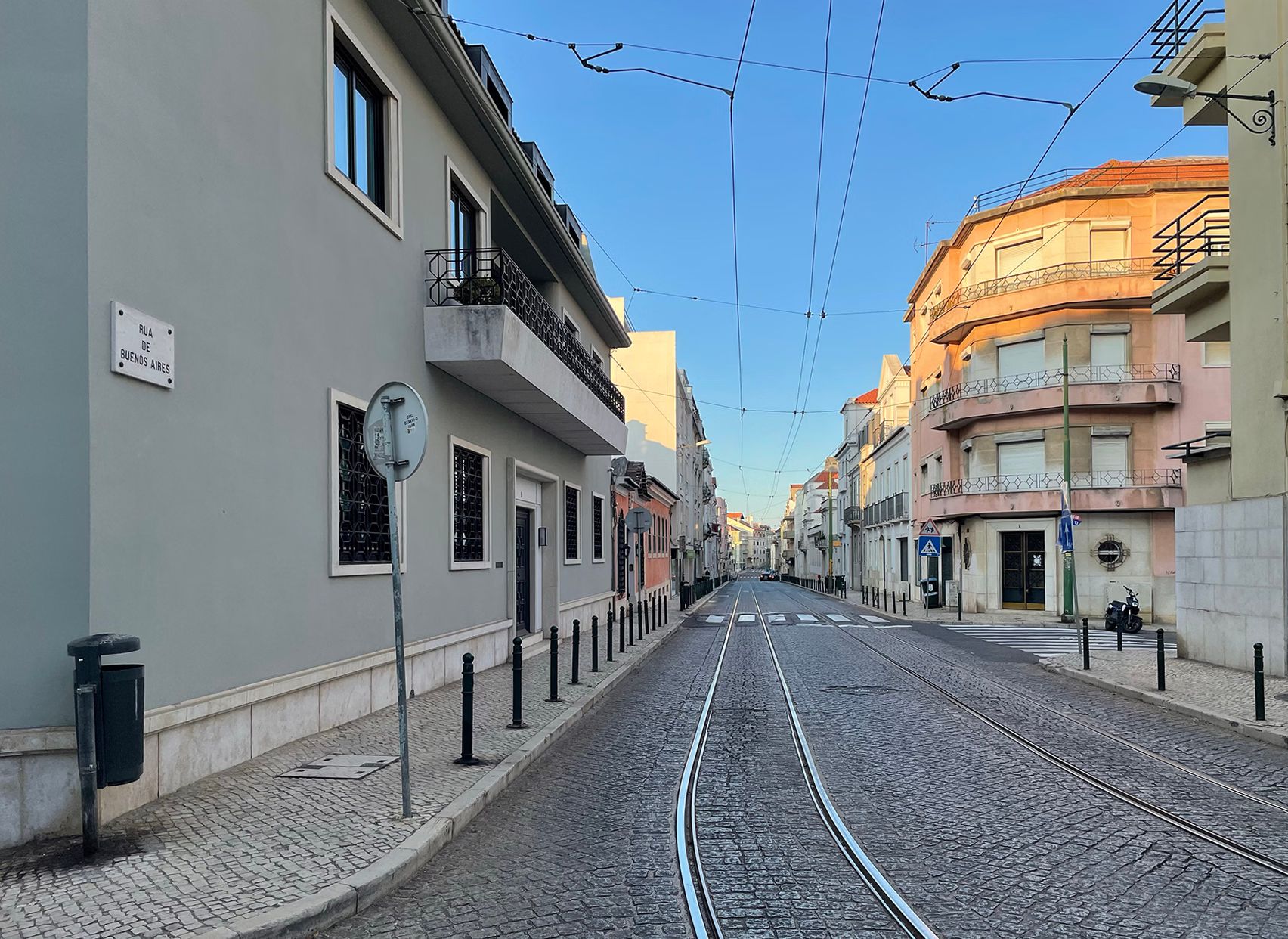 Street view with rails