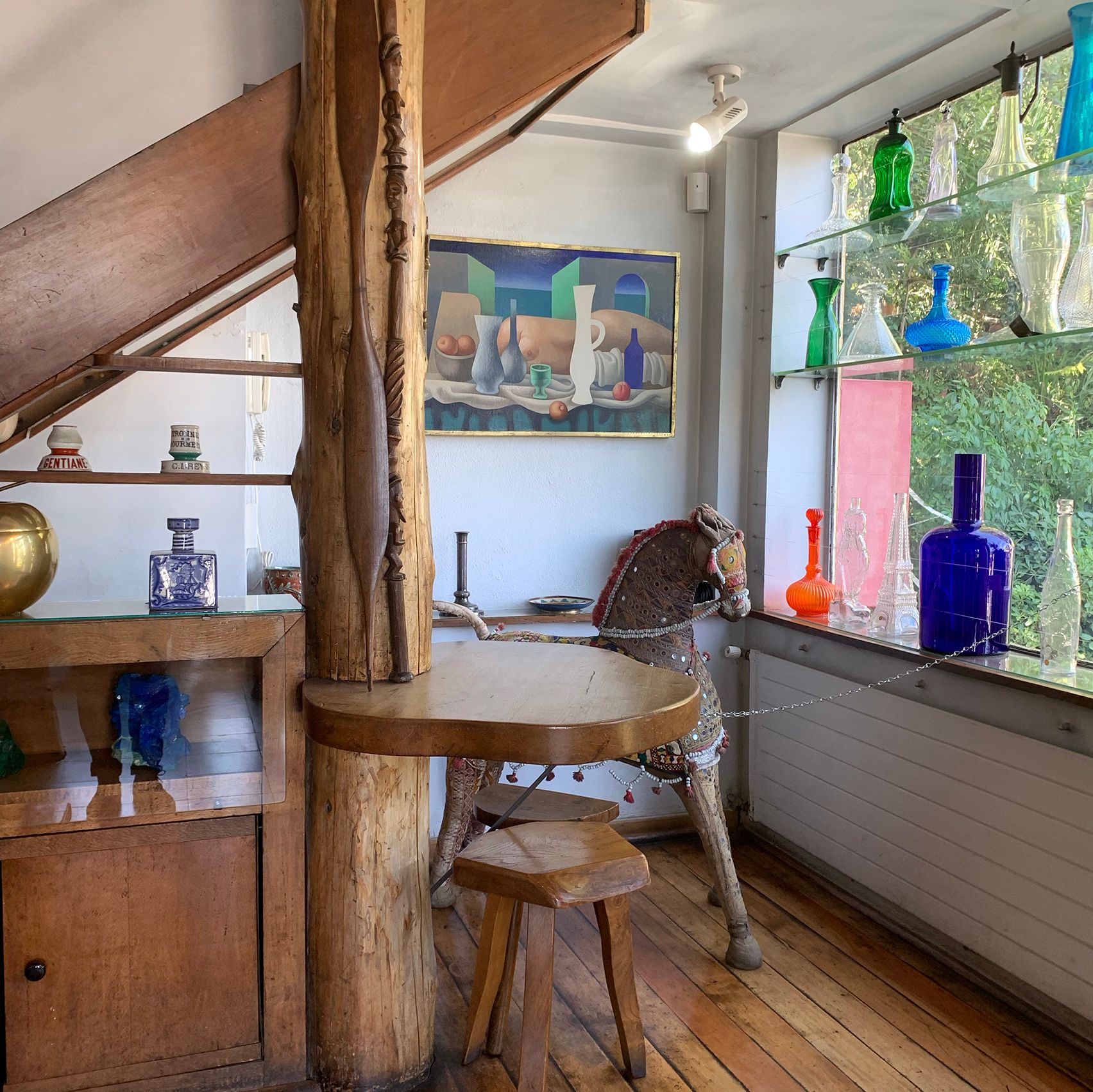 An usual kitchen nook