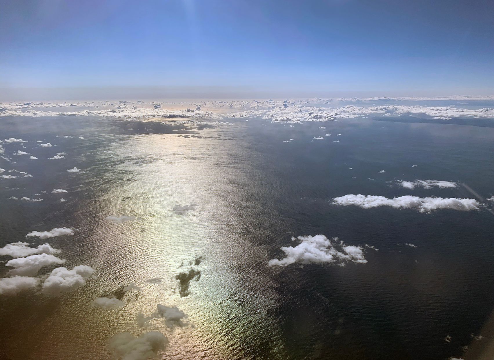 Ocaen view from airplane