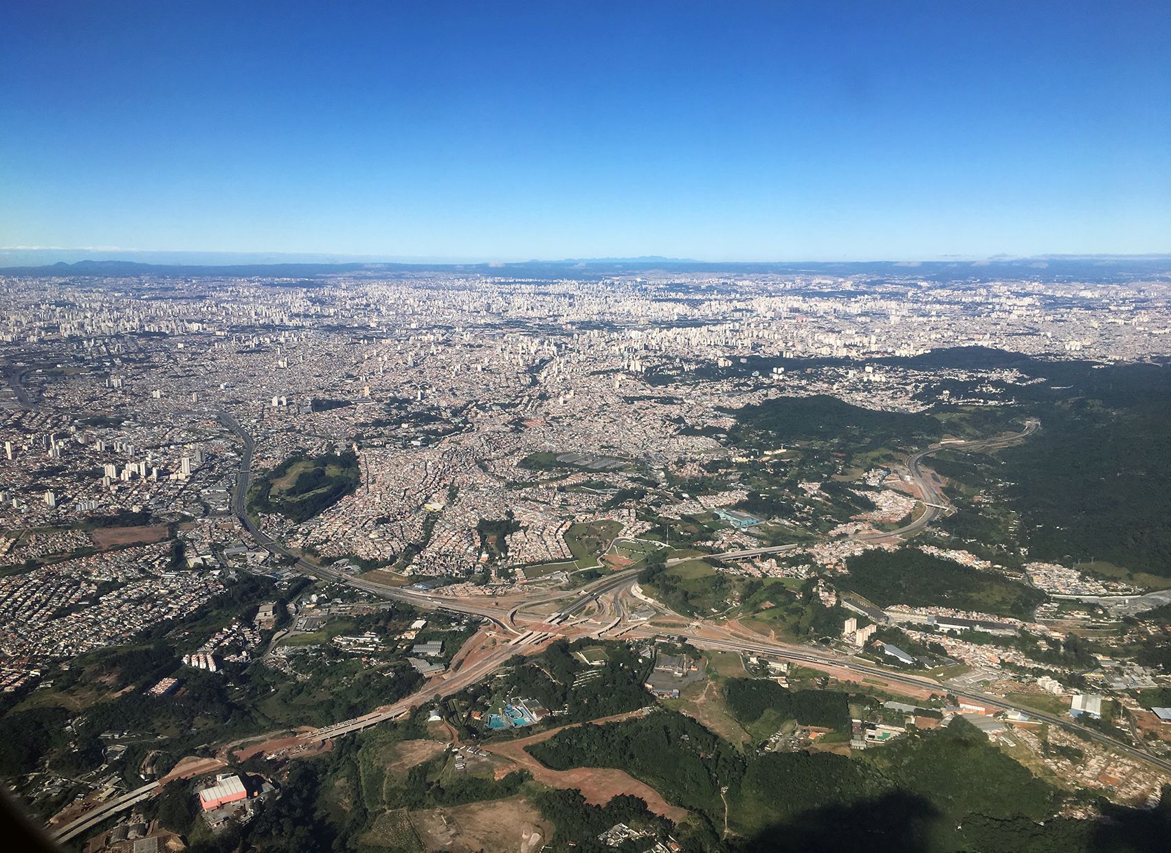 São Paulo from the air.