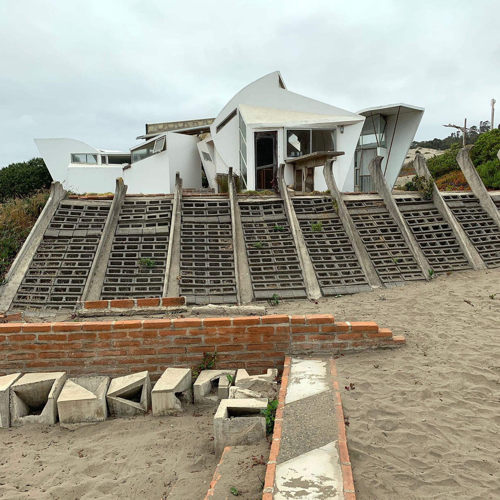 Strange house with too many steps