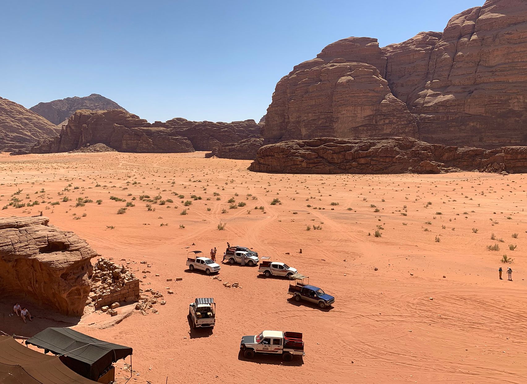 View of Lawrence of Arabia's house from above