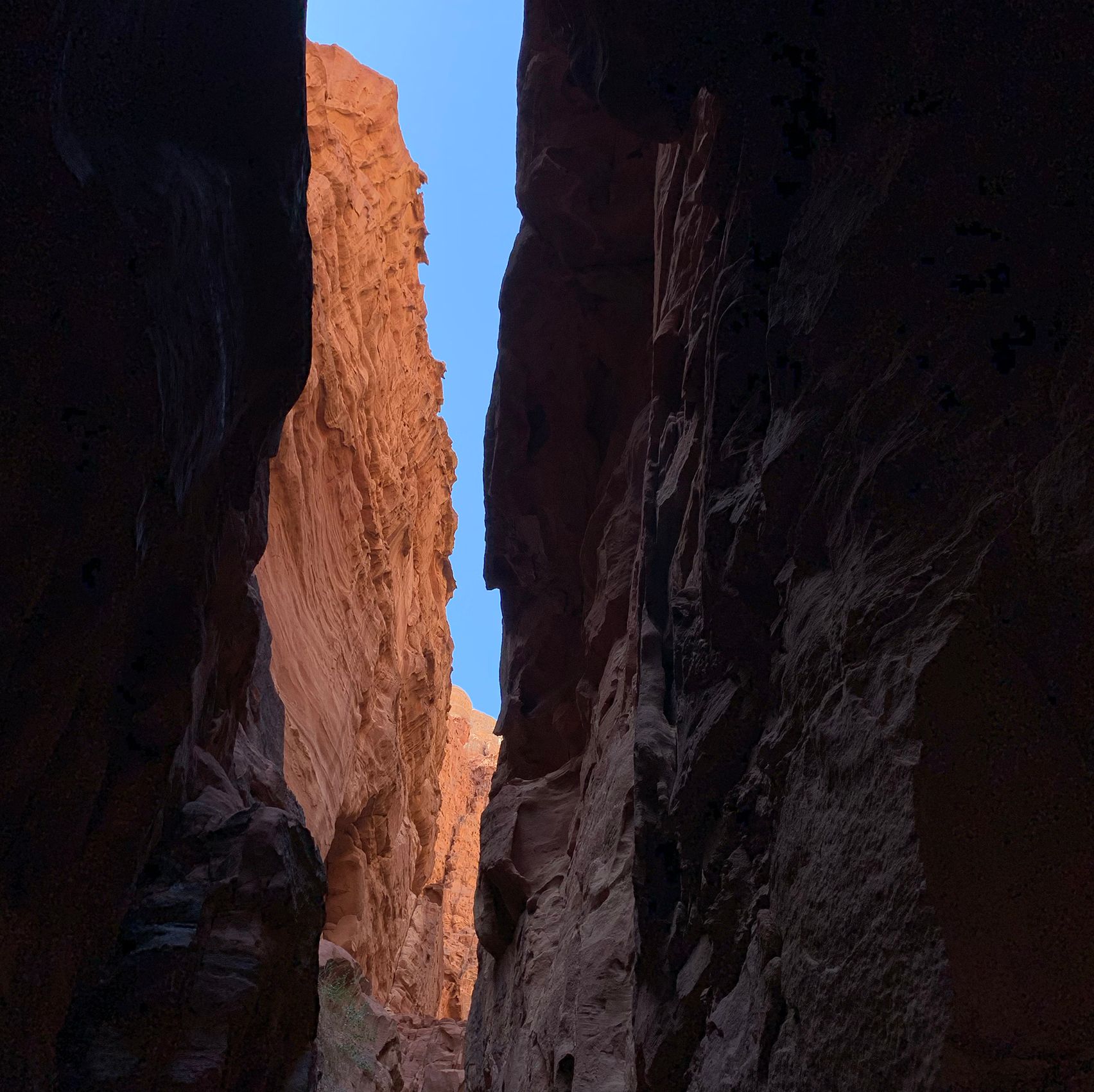 A slot canyon